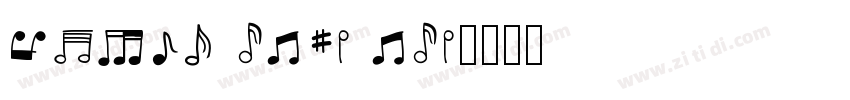 music note one字体转换